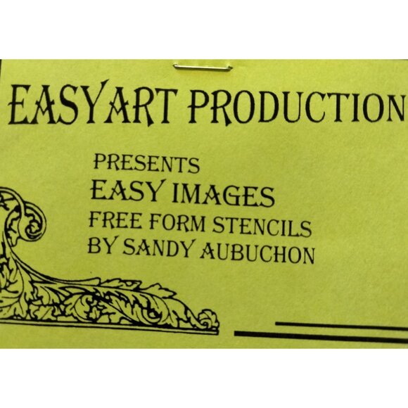 Sandy Aubuchon Stencil Flower Pot Geraniums Easy Art Productions Free Form - Picture 11 of 11